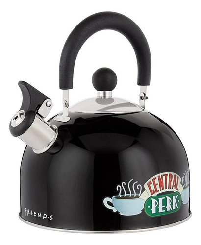 Tetera Silbadora Friends Acero Inoxidable 2.5 L Negro