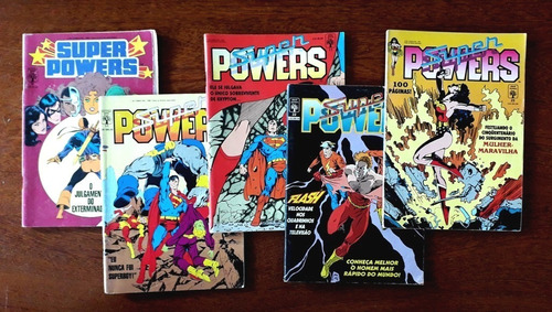 Super Powers Vários Numeros Editora Abril 1988 Ótimo Estado Kit Com 2 Gibis (Usado)