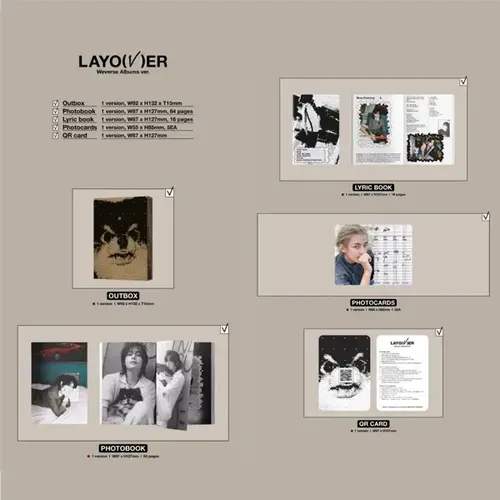 Cd Bts V Layover Weverse Álbum Novo Lacrado Qr | Parcelamento sem