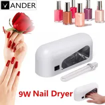 Comprar 9w Arte Acrílico Uñas Lámpara De Uv Gel De Luz De Curado Pol