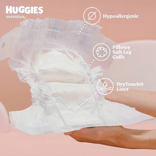 Pañales De Bebé Nocturno Talla 3, Huggies 132 Unidades Género Sin género Talla Etapa 3