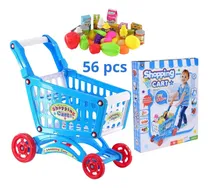 Comprar Juguete Carrito De Compras 56 Piezas Para Niños Supermercado