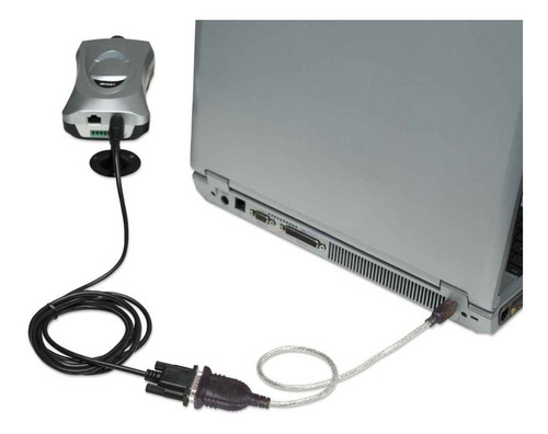 Imagen 2 de 2 de Convertidor Adaptador Serial A Usb Manhattan 45cm Db9 Com