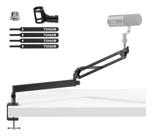 Soporte De Escritorio Para Micrófono Ajustable Con Abrazader
