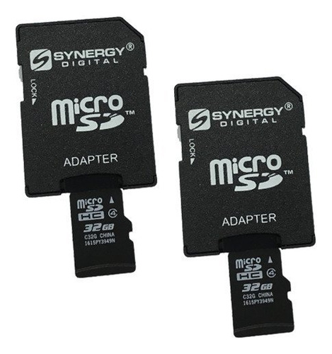 Tarjeta Memoria Para Videocamara 2 X 32 Gb Microsdhc Sd