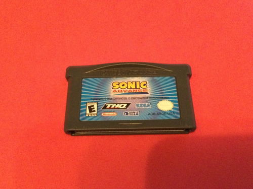 Sonic Advance Gba Game Boy Advance