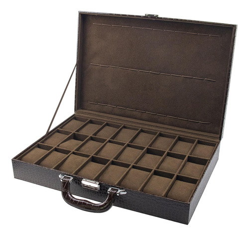 Caja De Reloj 24 Vitrina De Joyería Organizadora De Relojes