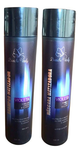 Shampoo E Máscara Matizador Violeta Bianchi Vitaly 250ml