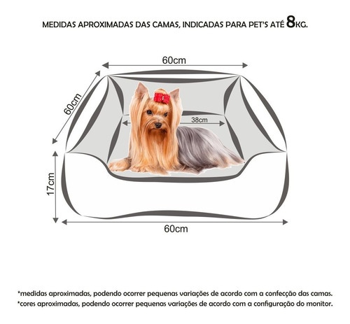 Cama Cachorro Gato 60x60 Kit 5pç Personalizado Manta + Placa