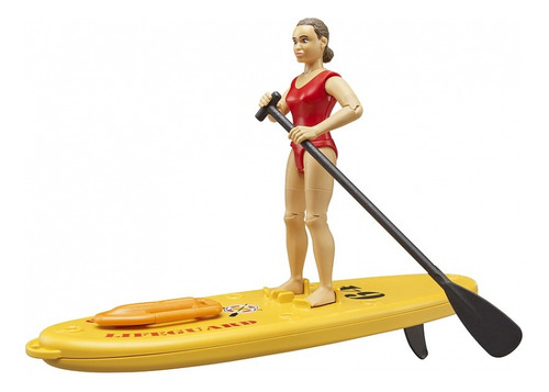 Bruder 62785 Bworld Life Guard With Stand Up Paddle