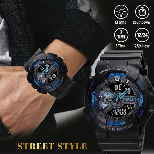 Reloj Deportivo Hombre Burk 1688 Alarma Cronometro Luz !