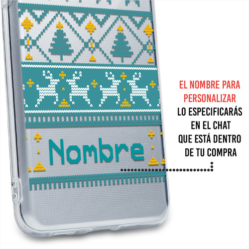 Funda Para Motorola Ugly Sweater Personalizada Con Nombre