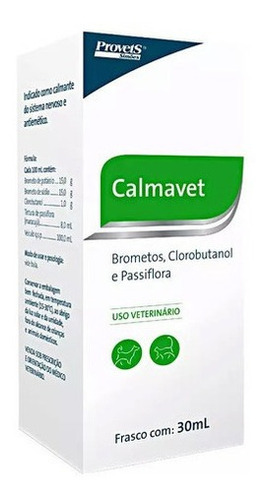 2 Un Calmante Para Gatos E Cães Natural Calmavet 30ml