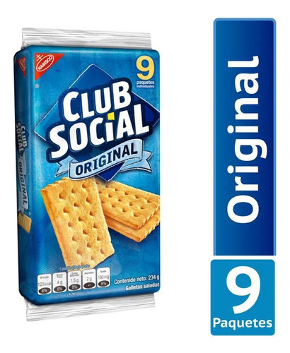 Galleta Club Social Paquete 9 Unidades