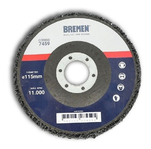 Disco Chaupint Bremen 115 Mm Pulir Fibra Abrasivo Gruesa