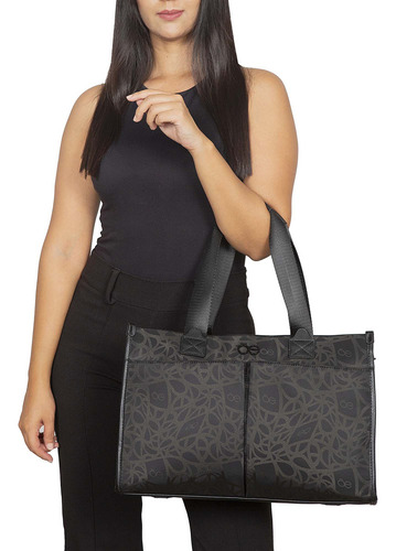 Bolsa Tote Cloe Javari I Grande Color Negro