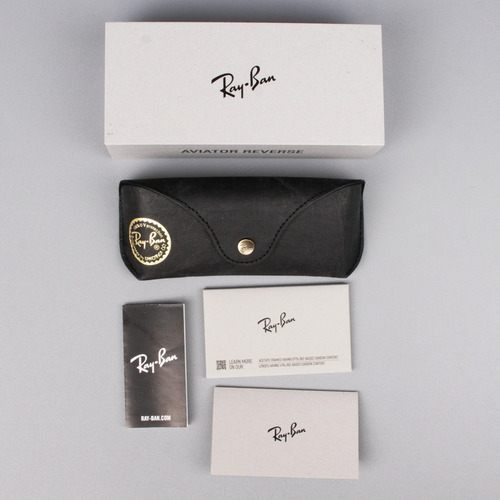 Lentes Ray Ban Rbr0101s 001/82 Aviator Reverse Arista Green Varilla Arista 001/82 Armazón Arista 001/82