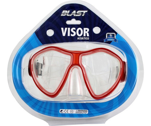Imagen 2 de 4 de Visor Acuatico Blast Rojo