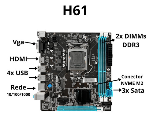 Computador Completo Intel Core I5 8gb Ssd 240gb Monitor