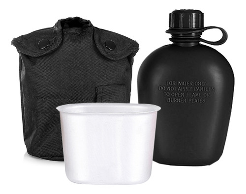 Kit Cantimplora.piezas Con Taza De Aluminio.funda Para C