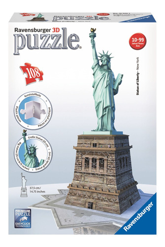 Puzzle 3d Estatua De La Libertad