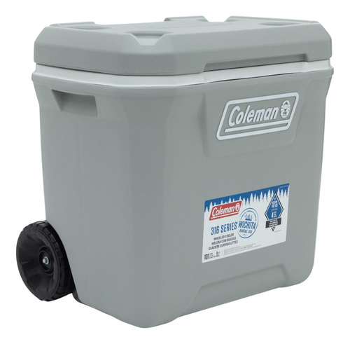 Hielera Coleman 61lts Nevera Ruedas Camping Enfriador 65 Qt