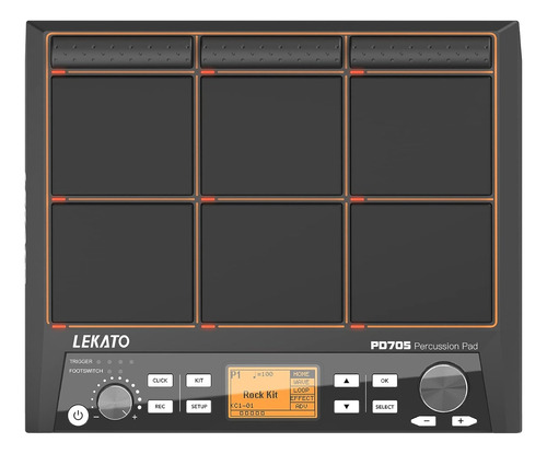 Lekato Pd705 Sample Pad Controlador Percusión Electrónica