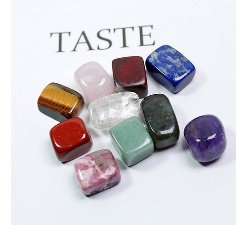 Juego De Piedras Naturales Pulidas Con Cristales Pulidos En