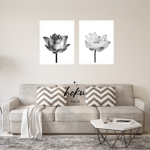 Imagen 1 de 1 de Set De 2 Cuadros Para Decorar - Flores