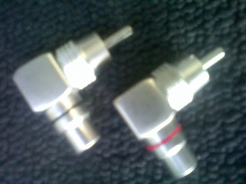 Conector Convertidor Audio.plug Rca L Macho A Hembra. El Par