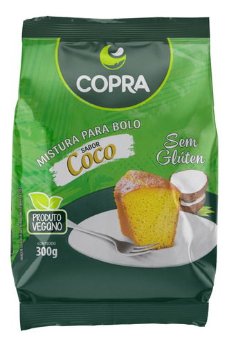 Mistura para bolo Copra coco sem glúten 300 g 