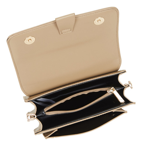 Crossbody Para Mujer Hpc Polo Modelo: 1103-cenizo Color Beige