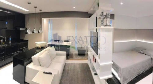 Imagem 1 de 15 de Campo Belo, Próximo Ao Aeroporto, 1 Suite, Totalmente Mobiliado Muito Bom Gosto, Lazer Completo - Em42864