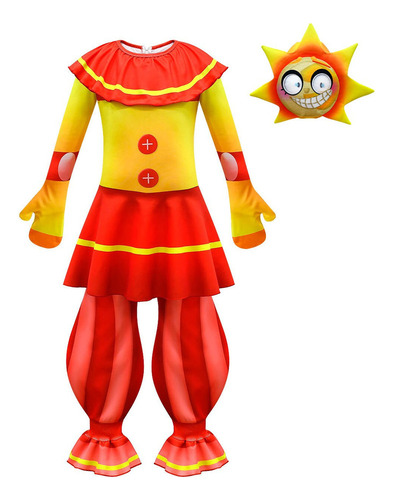 T Nuevo Disfraz Infantil De Fnaf Sun Clown Para Halloween