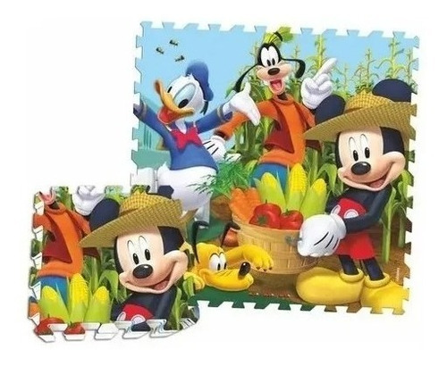 Piso De Goma Eva Mickey Club House Original Disney Puzzle