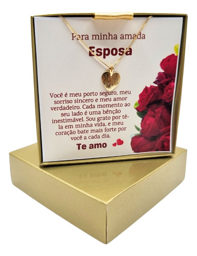 Presente Esposa Gargantilha Colar Aniversário De Casamento