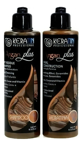 Kit Alisado Keratin Profesional Argan Plus 240ml