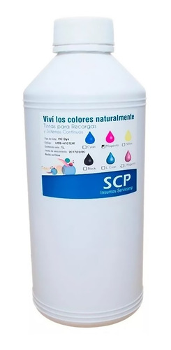 Tinta Alternativa Scp Para Hp  1 Litro 