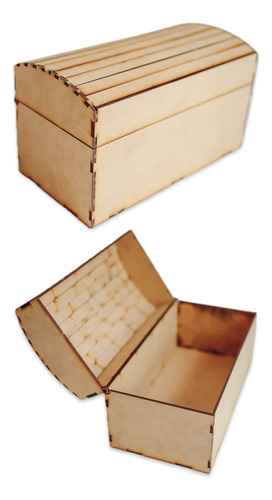 Cofre Baul Grande Fibrofacil Caja Souvenir Multiuso Deco X6u