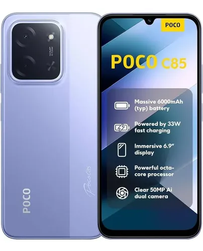 Celular Xiaomi Poco C85 Nfc 128gb Versão Global 6+6gb Ram