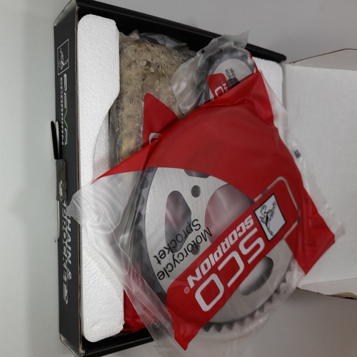 Kit Arrastre Racing Pulsar Ns200 Oring 16/45 Revo Scorpion