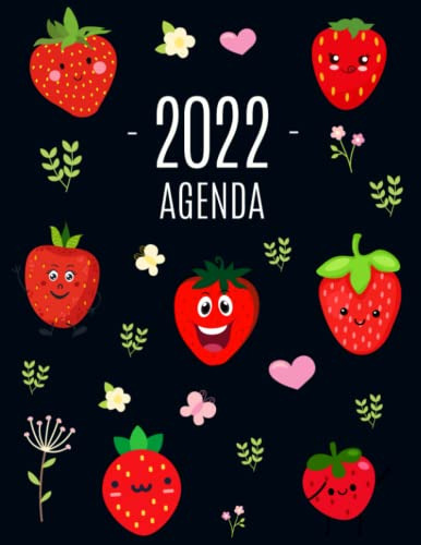 Fresa Agenda 2022: Planificador Con Fruta | 52 Semanas (ener