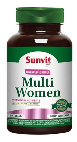 Multi Women | Multivitamínico Mujer | Sunvit Life | 60 Tbls