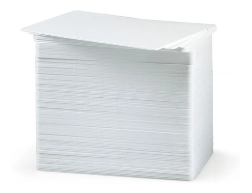 Tarjetas Plásticas Pvc Blancas Cr80 Pack 500 Unidades 