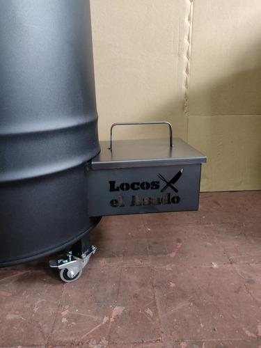 Parrilla Ahumador Piro Locos X El Asado Tambor Leña Smoke