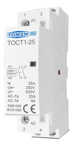 Contactor Modular Dos Polos 2p Tocti 220v 60hz Bomba Motor 