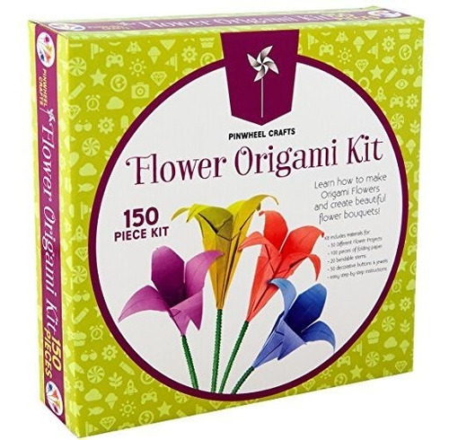 Manualidad Con Papel - Kit De Flores De Origami Por Pinwheel