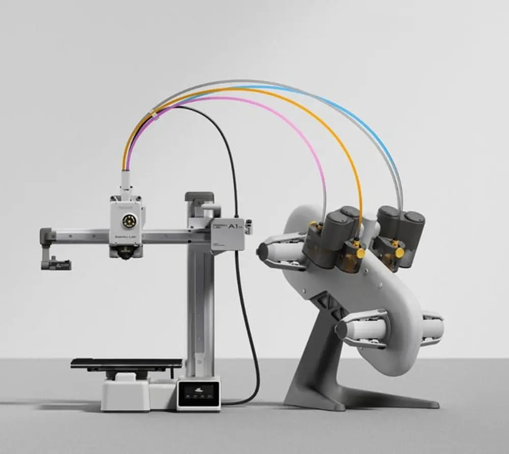 Impressora 3d Bambu Lab A1 Mini + Ams Lite (combo) - A1mc Prateado
