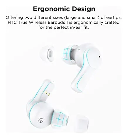 Auriculares Htc True Wireless 1 Bluetooth 5.1 Con Estuche De