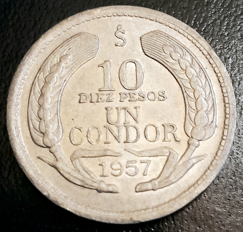 10 Pesos 1 Condor 1957 Chile